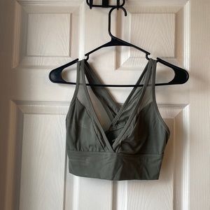 Aerie Chill Play Move Racerback Sheer Sports Bra